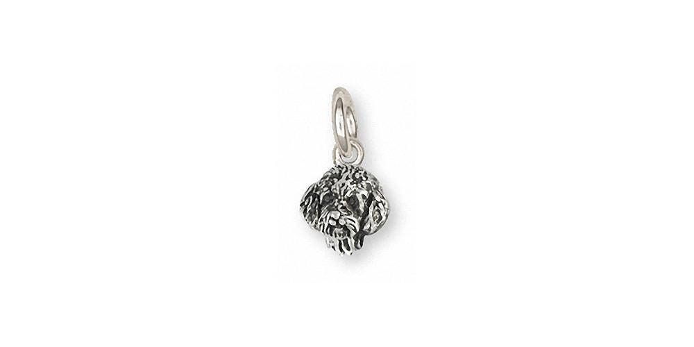 Goldendoodle Charm Schmuck Sterling Silber Handgemachte Hundeanhänger Gdl1H-C von Efsterling