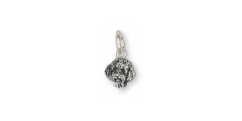 Goldendoodle Charm Schmuck Sterling Silber Handgemachte Hundeanhänger Gdl1H-C von Efsterling