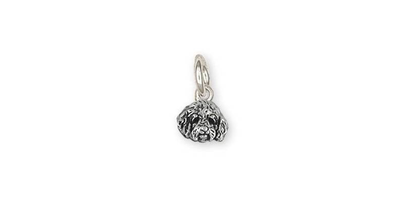 Goldendoodle Schmuck Sterling Silber Charm Handgemachter Hund Gdl5H-C von Efsterling