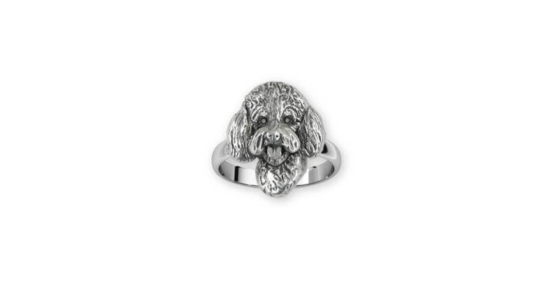 Goldendoodle Schmuck Sterling Silber Handgemachte Ring Gdl11-R von Efsterling