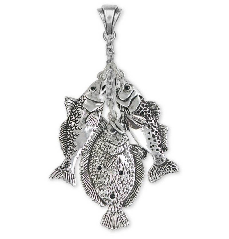 Grand Slam Fisch Anhänger Schmuck Sterling Silber Handmade Full Stringer Fst2-P von Efsterling