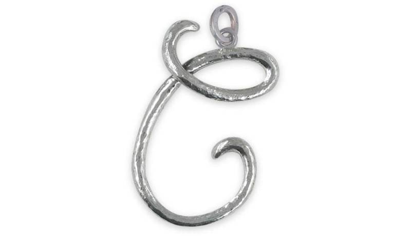 Initial Schmuck Anhänger Sterling Silber Handmade Personalisierte Init-Cp von Efsterling