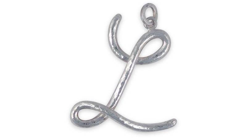 Initial Schmuck Anhänger Sterling Silber Handmade Personalisierte Init-Lp von Efsterling