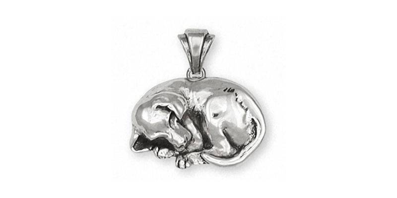 Labrador Retriever Schmuck Anhänger Sterling Silber Hund Chd2-P von Efsterling