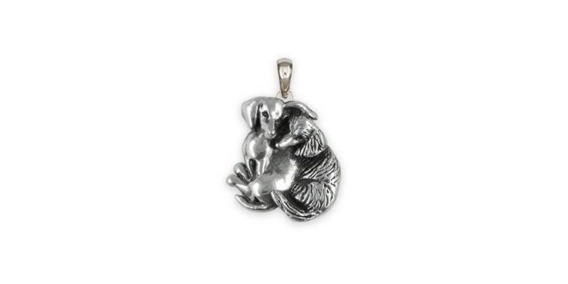 Lang Und Kurzhaar Dackel Schmuck Sterling Silber Handmade Doppelte Anhänger Dda-P Lang Und Kurzhaar Dackel Schmuck Sterling Silber Handmade Doppelte Anhänger Dda-P von Efsterling
