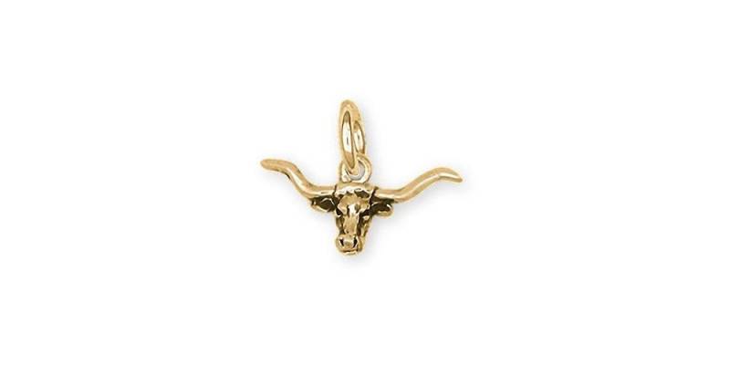 Longhorn Jewelry 14K Gold Handgefertigt Charme Ln7-C von Efsterling