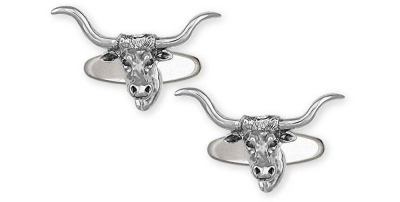 Longhorn Jewelry Sterling Silber Handgemachte Manschettenknöpfe 1013-Cl von Efsterling