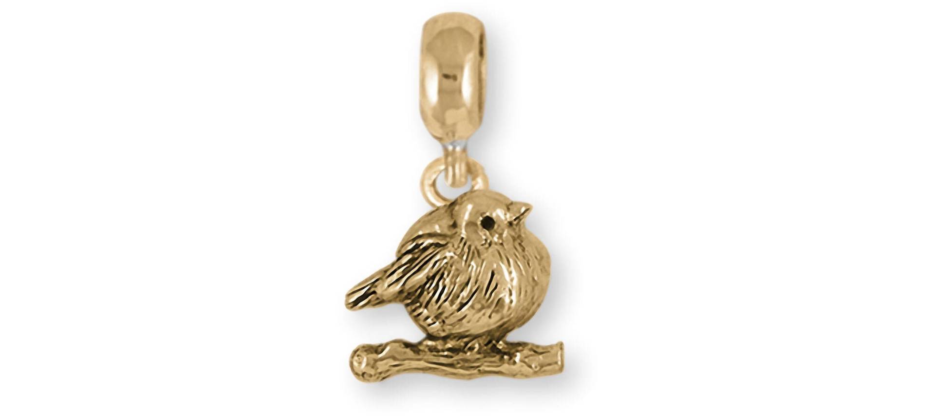 Love Bird Schmuck 14K Gelbgold Handgemachte Liebe Vogel Charm Schieber Dieser Passt Ein Pandora® Schiebearmband Lvb2 Pnsg von Efsterling