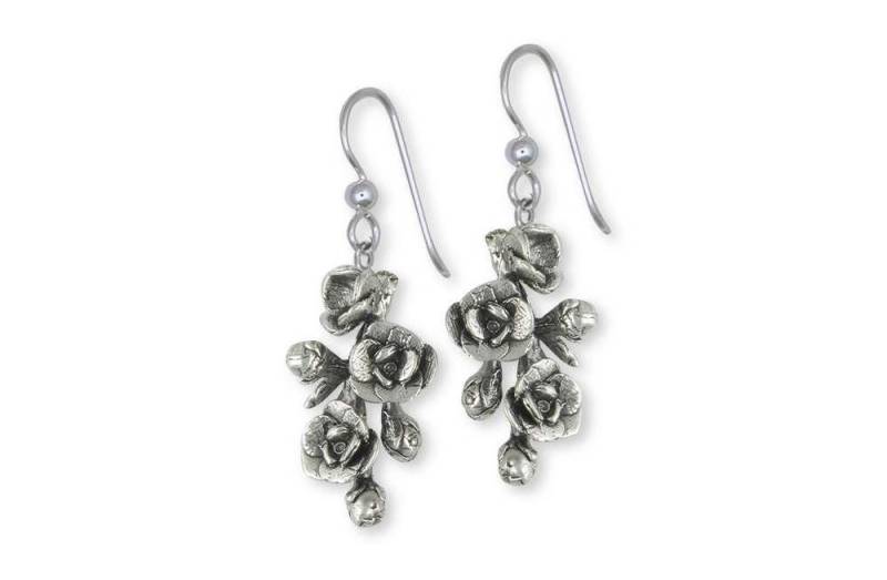 Magnolie Schmuck Ohrringe Sterling Silber Handgemachte Blumen Mgs1-E von Efsterling