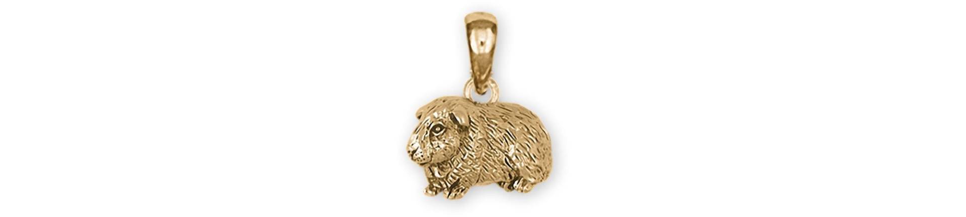 Meerschweinchen Schmuck 14K Gelbgold Handarbeit Anhänger Gp121x-Pg von Efsterling