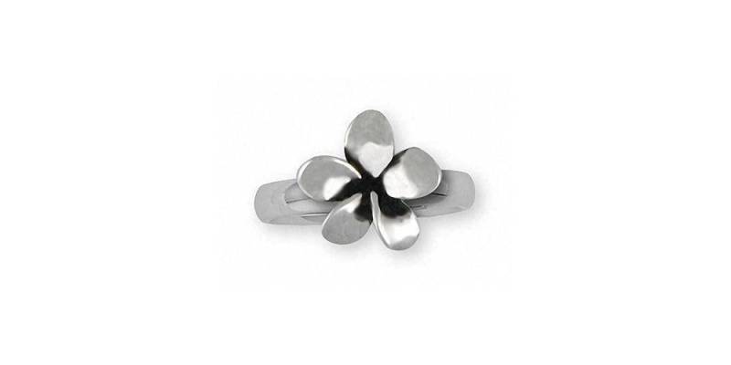 Plumeria Schmuck Ring Sterling Silber Handgemachte Blume Plm1-R von Efsterling