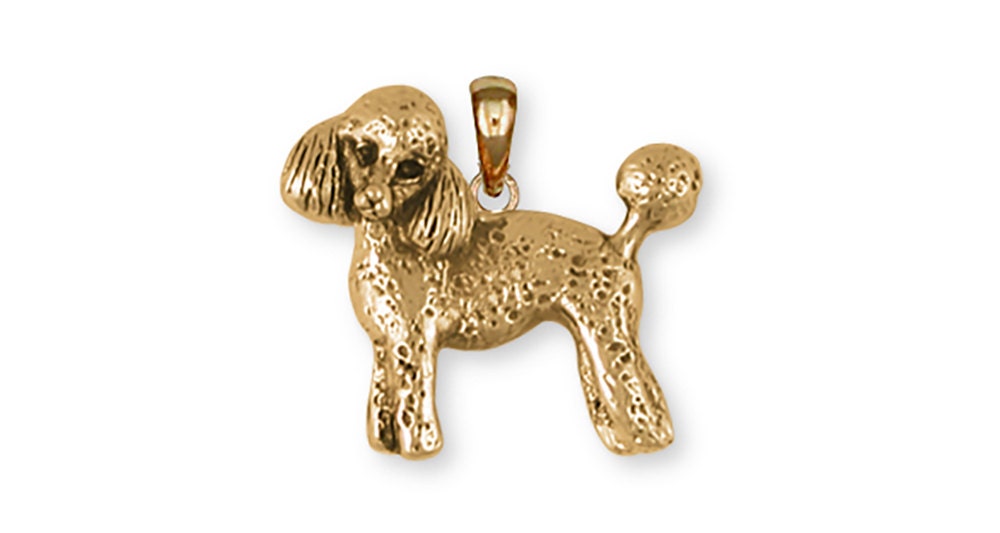 Pudel Schmuck Anhänger 14K Gelbgold Vermeil Pd55-Pvm von Efsterling