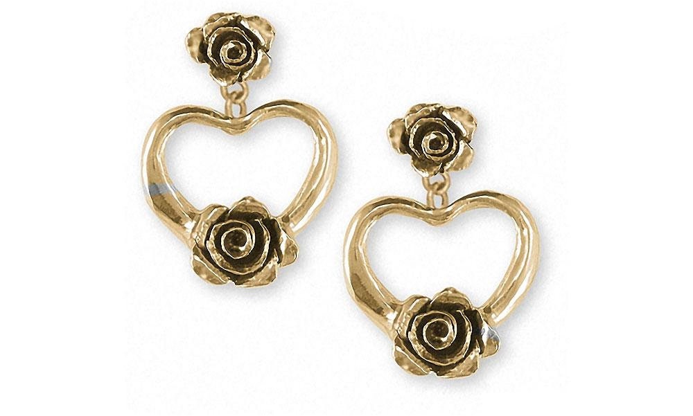 Rose Jewelry Ohrringe Schmuck 14K Gold Handmade Blume Rs9-Eg Rose Jewelry Ohrringe Schmuck 14K Gold Handmade Blume Rs9-Eg von Efsterling