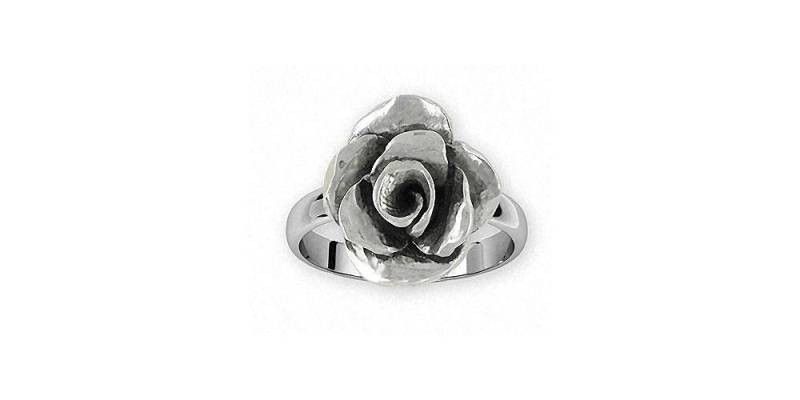 Rose Schmuck Ring Sterling Silber Handgemachte Blume Rs3-R von Efsterling