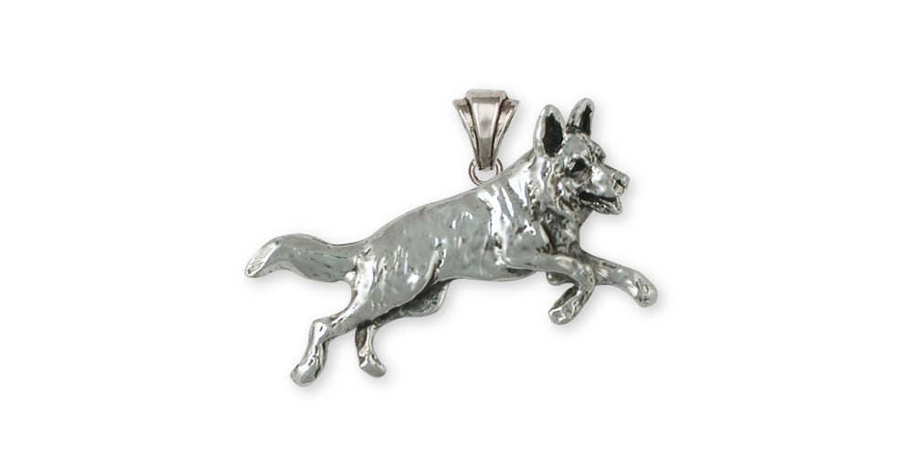 Schäferhund Anhänger Schmuck Sterling Silber Handgemachter Hund Gs9-P Schäferhund Anhänger Schmuck Sterling Silber Handgemachter Hund Gs9-P von Efsterling