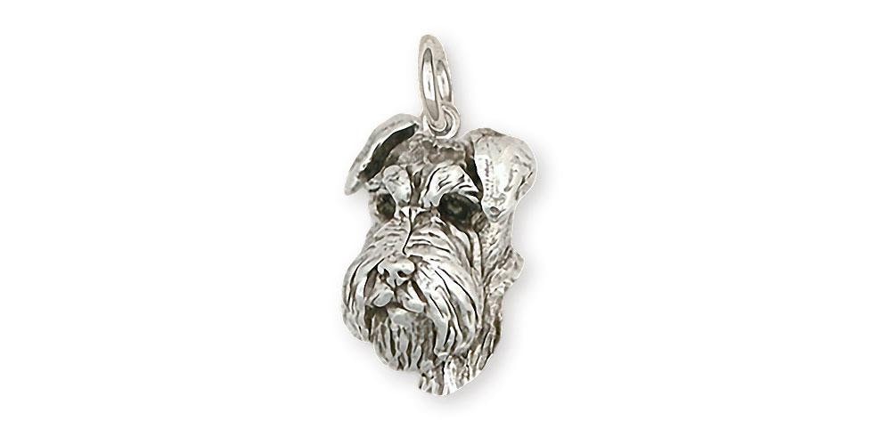 Schnauzer Schmuck Charm Sterling Silber Handmade Ch22-C von Efsterling
