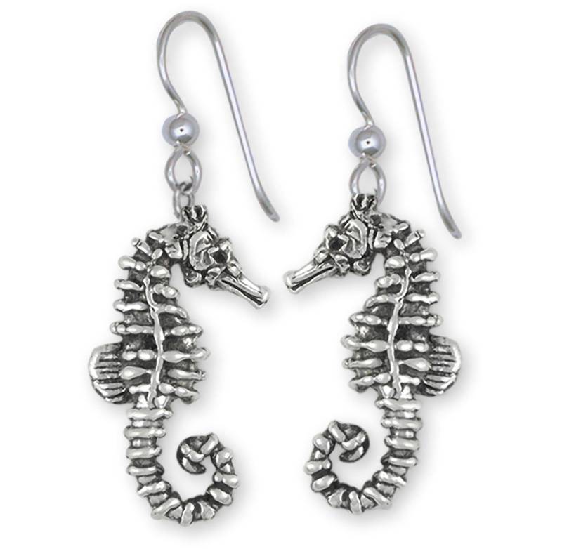 Seepferdchen Schmuck Sterling Silber Ohrringe Se2-E von Efsterling