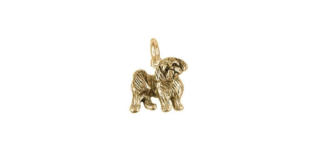 Shih Tzu Schmuck 14K Gold Handmade Charme Sz21R-C von Efsterling