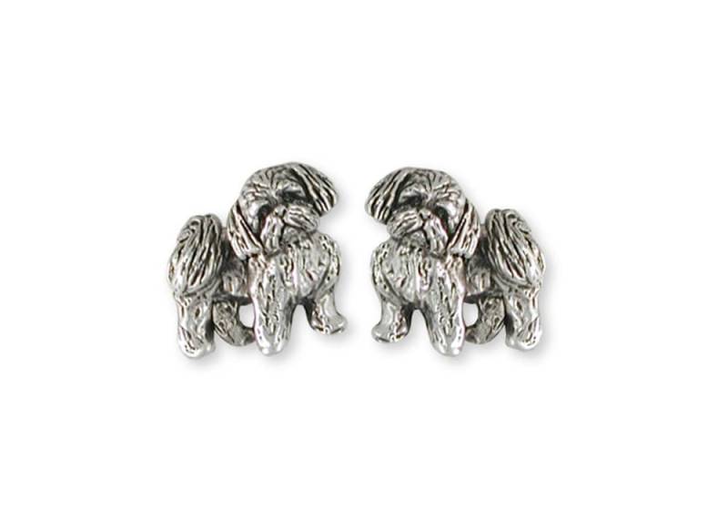 Shih Tzu Schmuck Manschettenknöpfe Handmade Sterling Silber Sz21-Cl von Efsterling