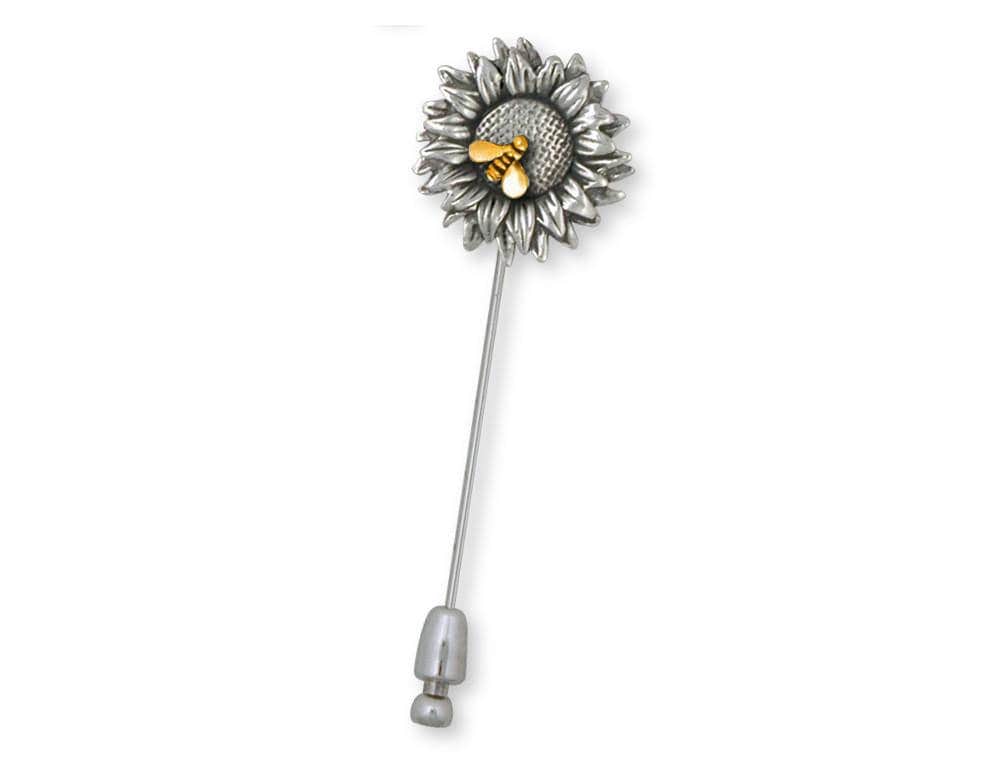 Sonnenblume Schmuck Brosche Silber Und Gold Handgemachte Blume Sf5-Tnstp Sonnenblume Schmuck Brosche Silber Und Gold Handgemachte Blume Sf5-Tnstp von Efsterling