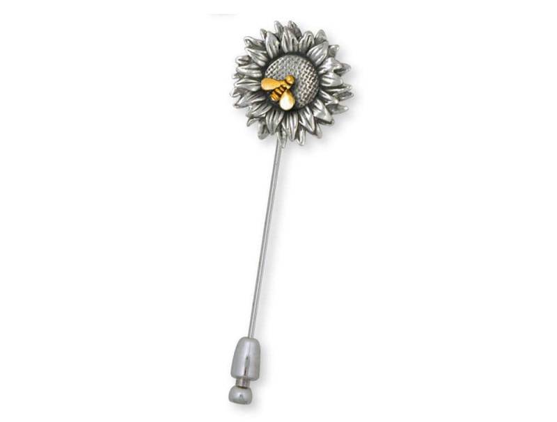 Sonnenblume Schmuck Brosche Silber Und Gold Handgemachte Blume Sf5-Tnstp Sonnenblume Schmuck Brosche Silber Und Gold Handgemachte Blume Sf5-Tnstp von Efsterling
