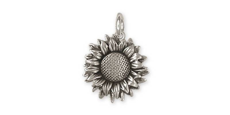 Sonnenblume Schmuck Charme Sterling Silber Handgemachte Blume Sf5-C von Efsterling