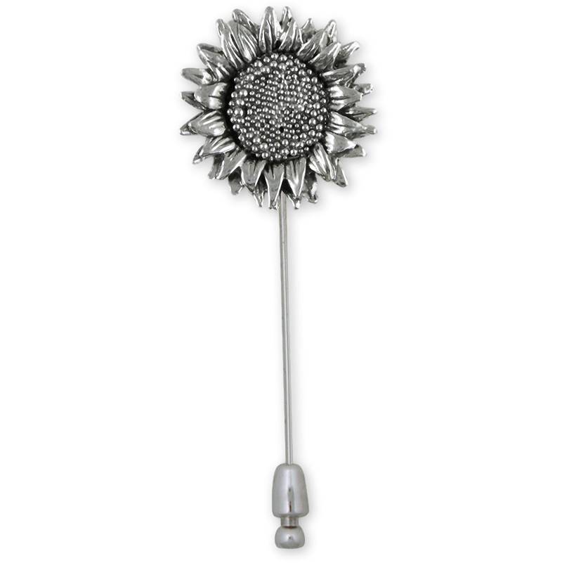 Sonnenblume Schmuck Sterling Silber Handgemachte Brosche Pin Sftx4-Stp von Efsterling