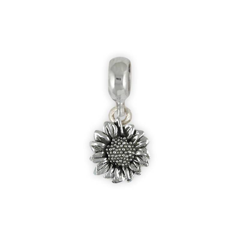 Sonnenblume Schmuck Sterling Silber Handmade Charm Slide Diesen Passt Ein Pandora® Armband Sfftx1-Pns von Efsterling