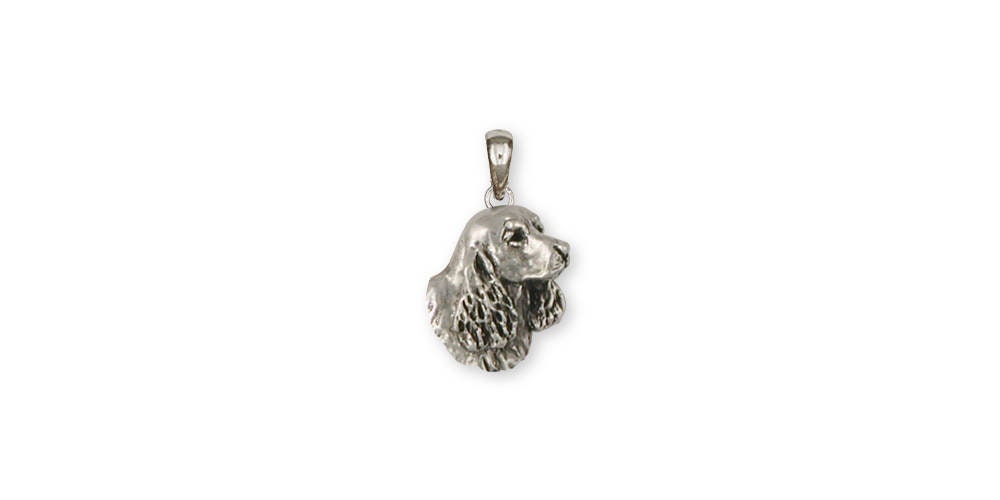Springer Spaniel Schmuck Anhänger Sterling Silber Ss6S-P von Efsterling
