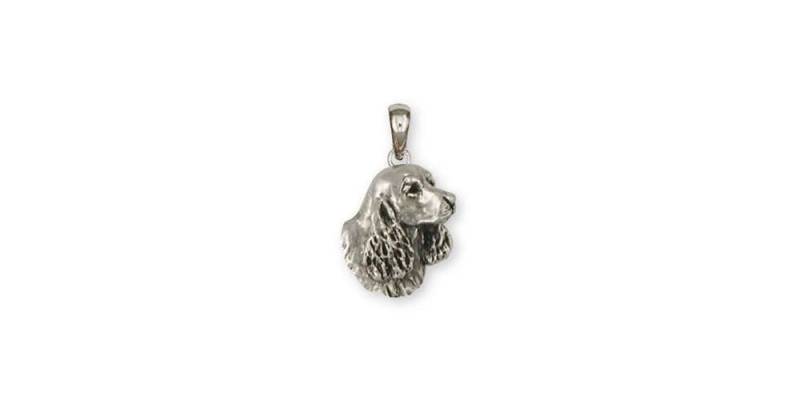 Springer Spaniel Schmuck Anhänger Sterling Silber Ss6S-P von Efsterling
