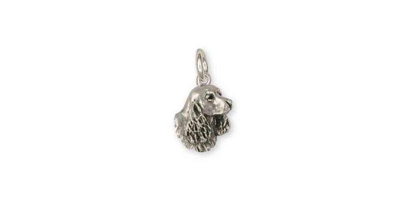 Springer Spaniel Schmuck Charme Sterling Silber Handgemachte Ss6S-C von Efsterling
