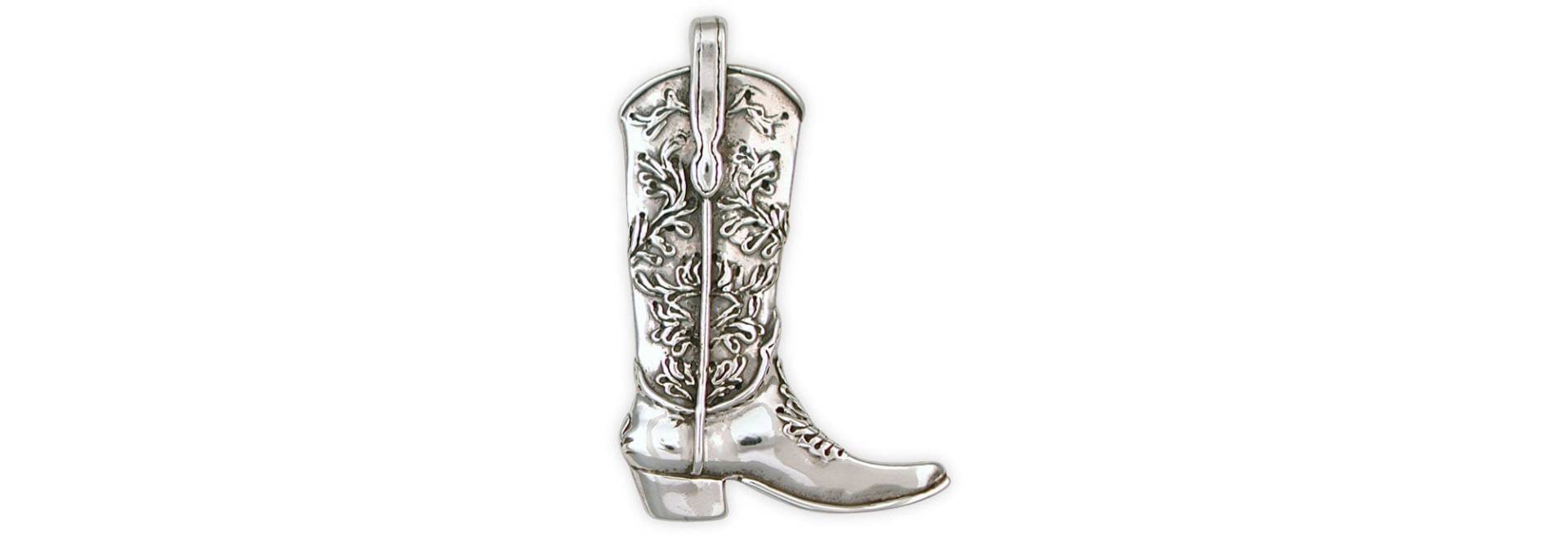 Stiefel Schmuck Sterling Silber Handgemacht Western Anhänger Bt1-P von Efsterling