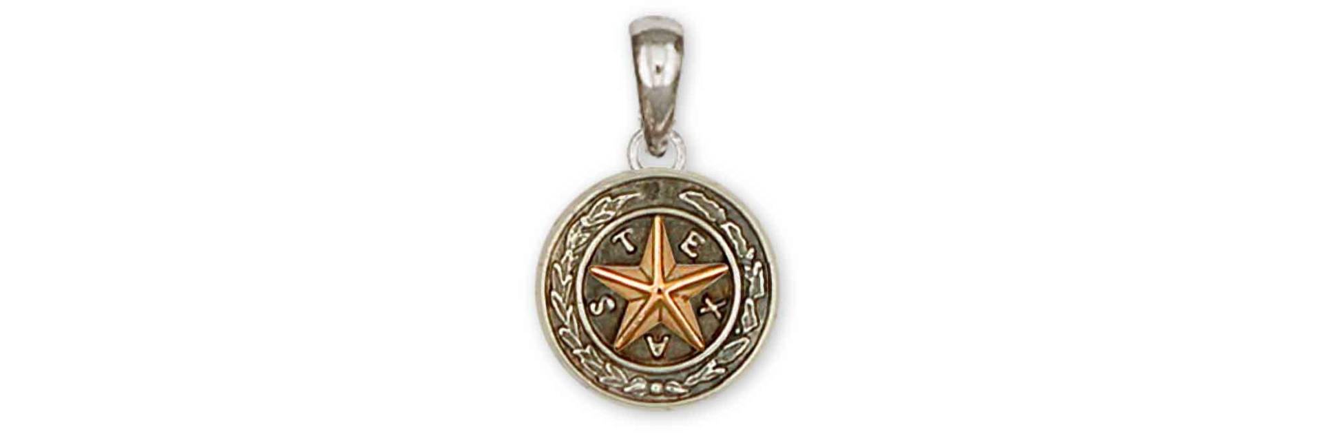 Texas Schmuck Siegel Anhänger Sterling Silber Handgemachte Tx14-P von Efsterling