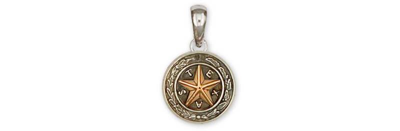Texas Schmuck Siegel Anhänger Sterling Silber Handgemachte Tx14-P von Efsterling