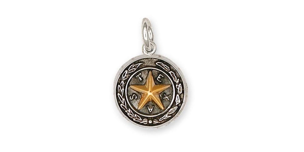 Texas Schmuck Siegel Charm Sterling Silber Handgemachte Charme Tx14-C von Efsterling