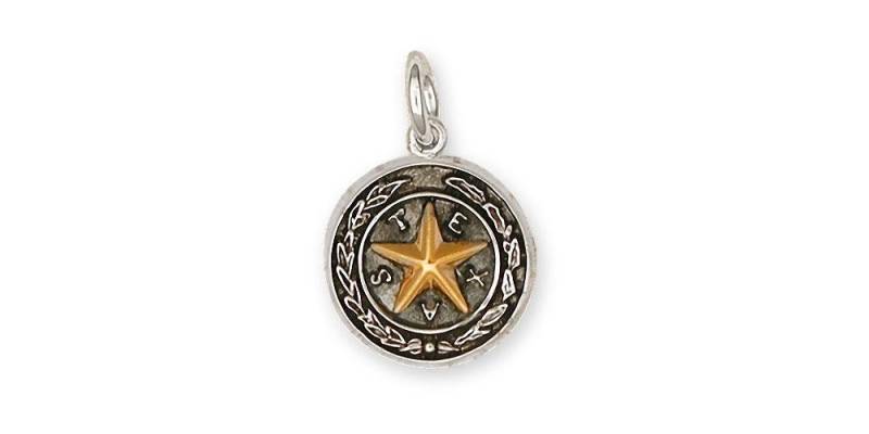 Texas Schmuck Siegel Charm Sterling Silber Handgemachte Charme Tx14-C von Efsterling