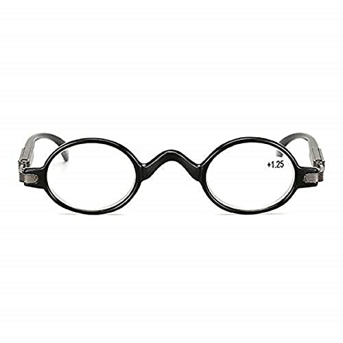 Hd Anti-Müdigkeit Lesebrille Pc Schwarz Runde Rahmen Harz Linse Presbyopie Gläser - 2.5 von EgBert