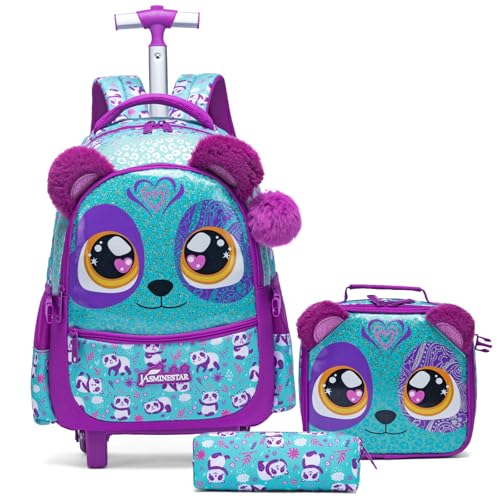 Egchescebo Kinder Rucksack mit Rollen Kinderkoffer Mädchen für Koffer Schultrolley Kindertrolley Trolley Groß Schultasche Handgepäck Kindergepäck 17” 3pcs Sätze Geeignet für Grundschüler Tiere Lila Egchescebo Kinder Rucksack mit Rollen Kinderkoffer Mädchen für Koffer Schultrolley Kindertrolley Trolley Groß Schultasche Handgepäck Kindergepäck 17” 3pcs Sätze Geeignet für Grundschüler Tiere Lila von Egchescebo