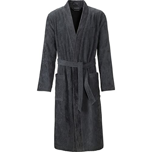 Egeria Adam dark grey Herren Kimono Bademantel M 100% Baumwolle von Egeria