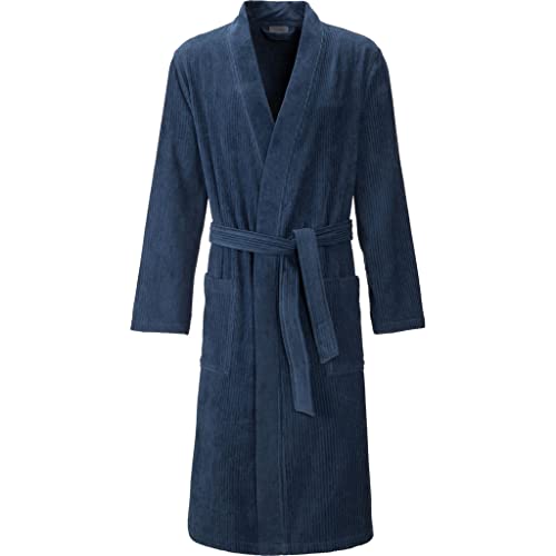 Egeria Adam dusty blue Herren Kimono Bademantel XL 100% Baumwolle von Egeria