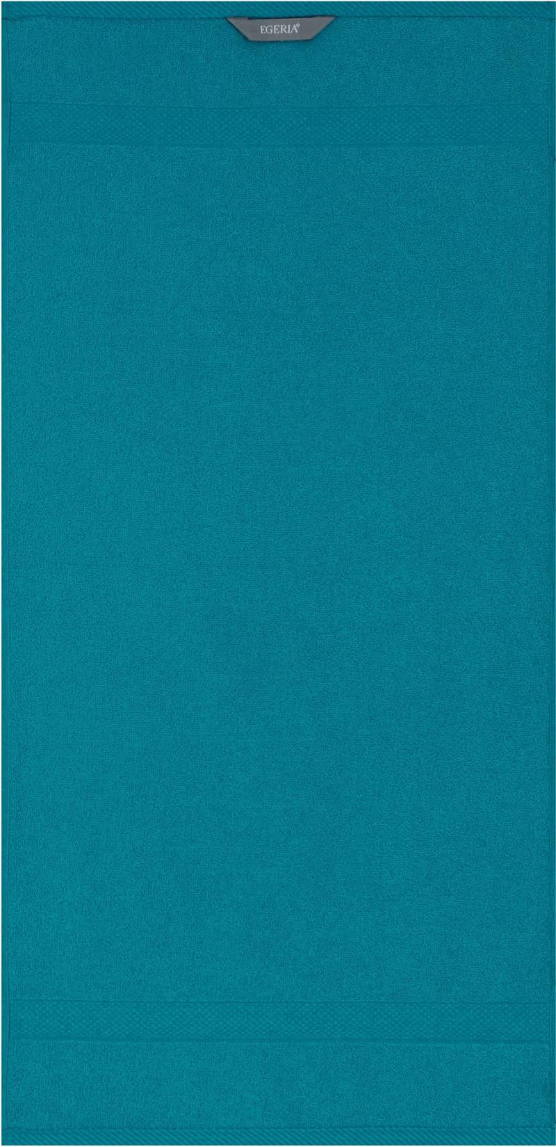 Egeria Badetuch "Diamant", (1 St., Badetuch 70 x 140 cm), Uni Programm mit schmaler Bordüre, 100 % Baumwolle von Egeria
