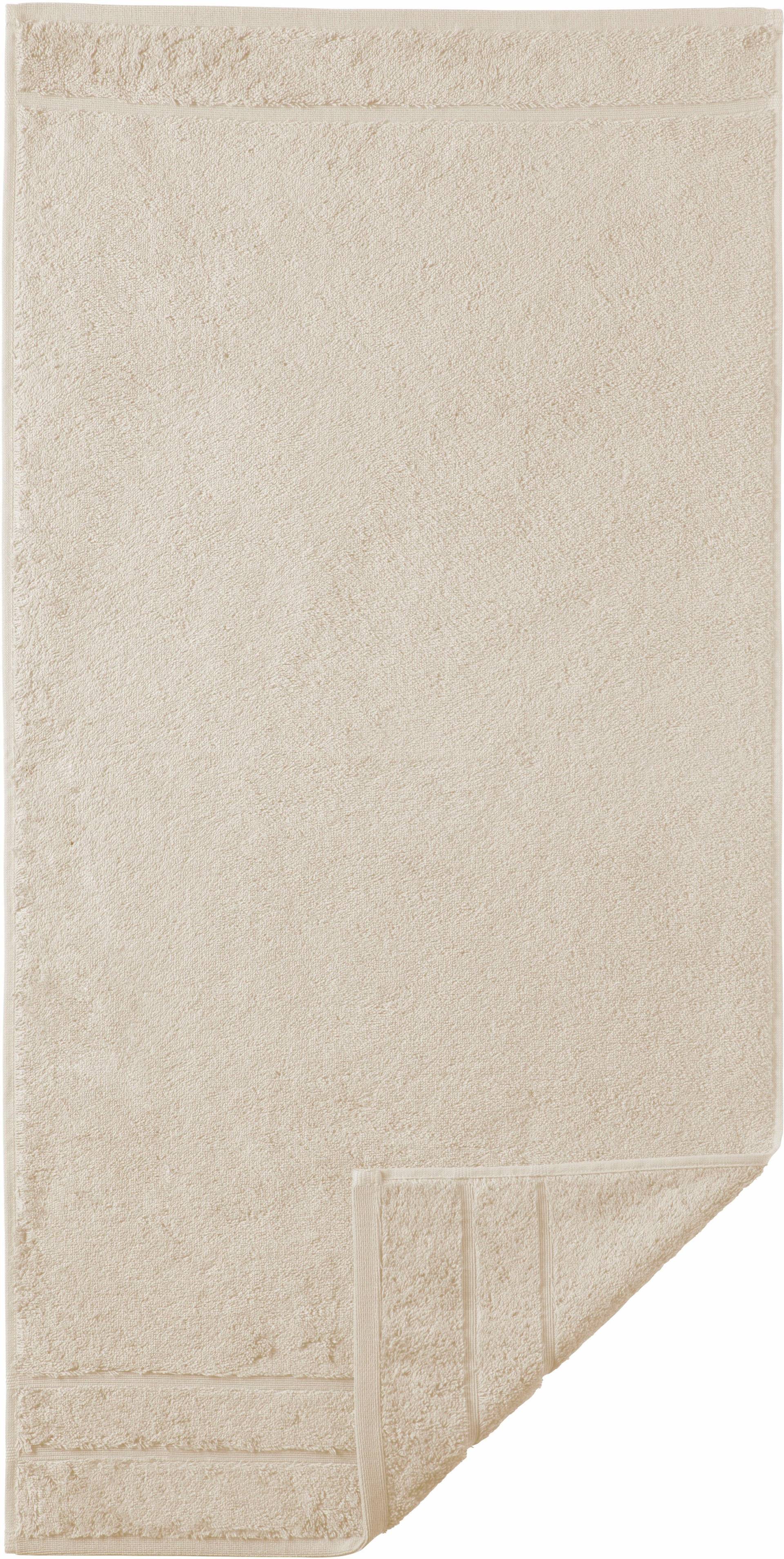 Egeria Badetuch "Prestige", (1 St., Badetuch 75 x 160 cm), Uni Programm mit Streifenbordüre, SUPIMA Baumwolle von Egeria