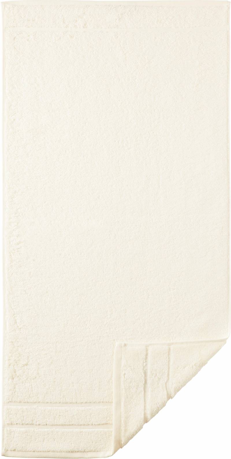 Egeria Badetuch "Prestige", (1 St., Badetuch 75 x 160 cm), Uni Programm mit Streifenbordüre, SUPIMA Baumwolle von Egeria