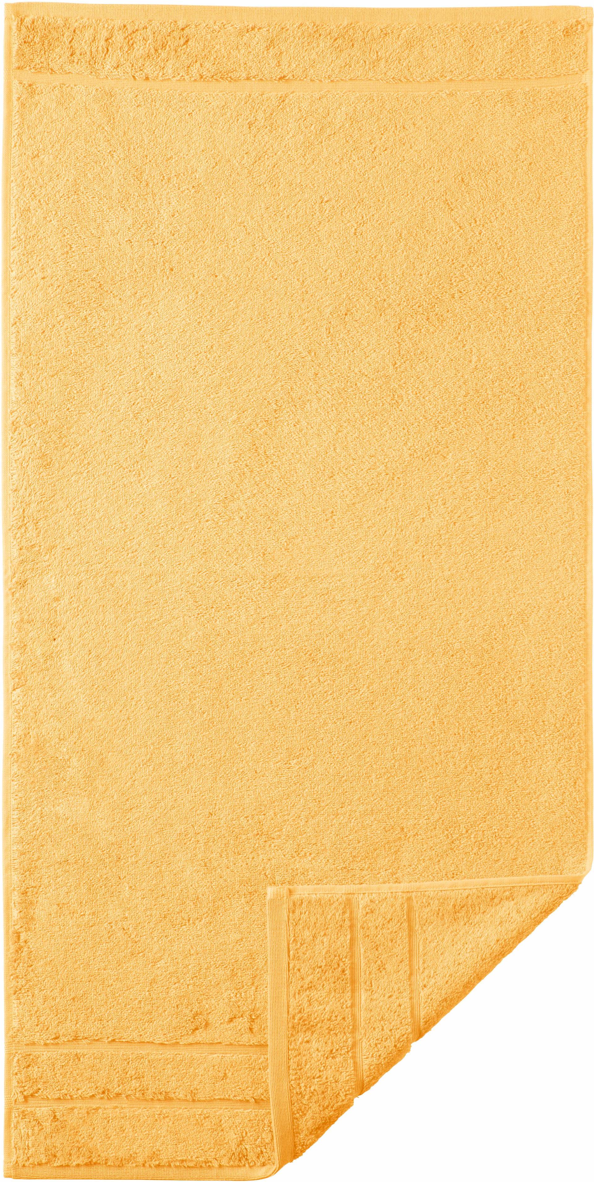 Egeria Badetuch "Prestige", (1 St., Badetuch 75 x 160 cm), Uni Programm mit Streifenbordüre, SUPIMA Baumwolle von Egeria