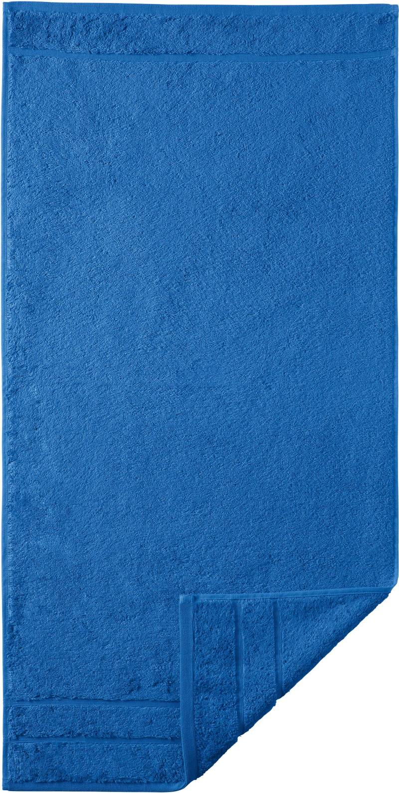 Egeria Badetuch "Prestige", (1 St., Badetuch 75 x 160 cm), Uni Programm mit Streifenbordüre, SUPIMA Baumwolle von Egeria