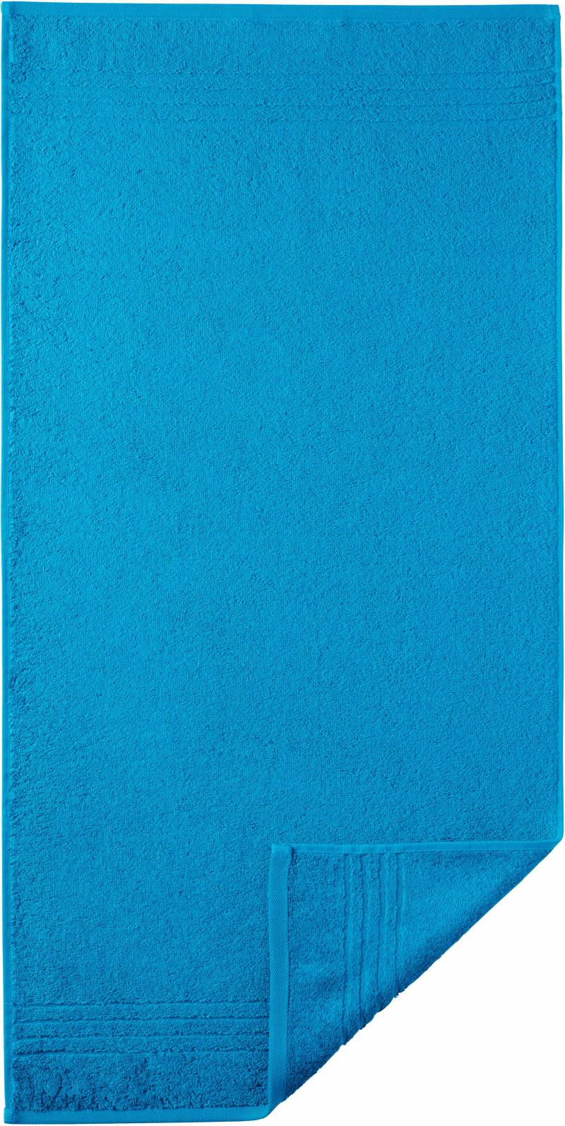 Egeria Badetücher "Madison", (1 St., Badetuch 70 x 140 cm), Uni-Programm mit Streifenbordüre, reine Baumwolle von Egeria