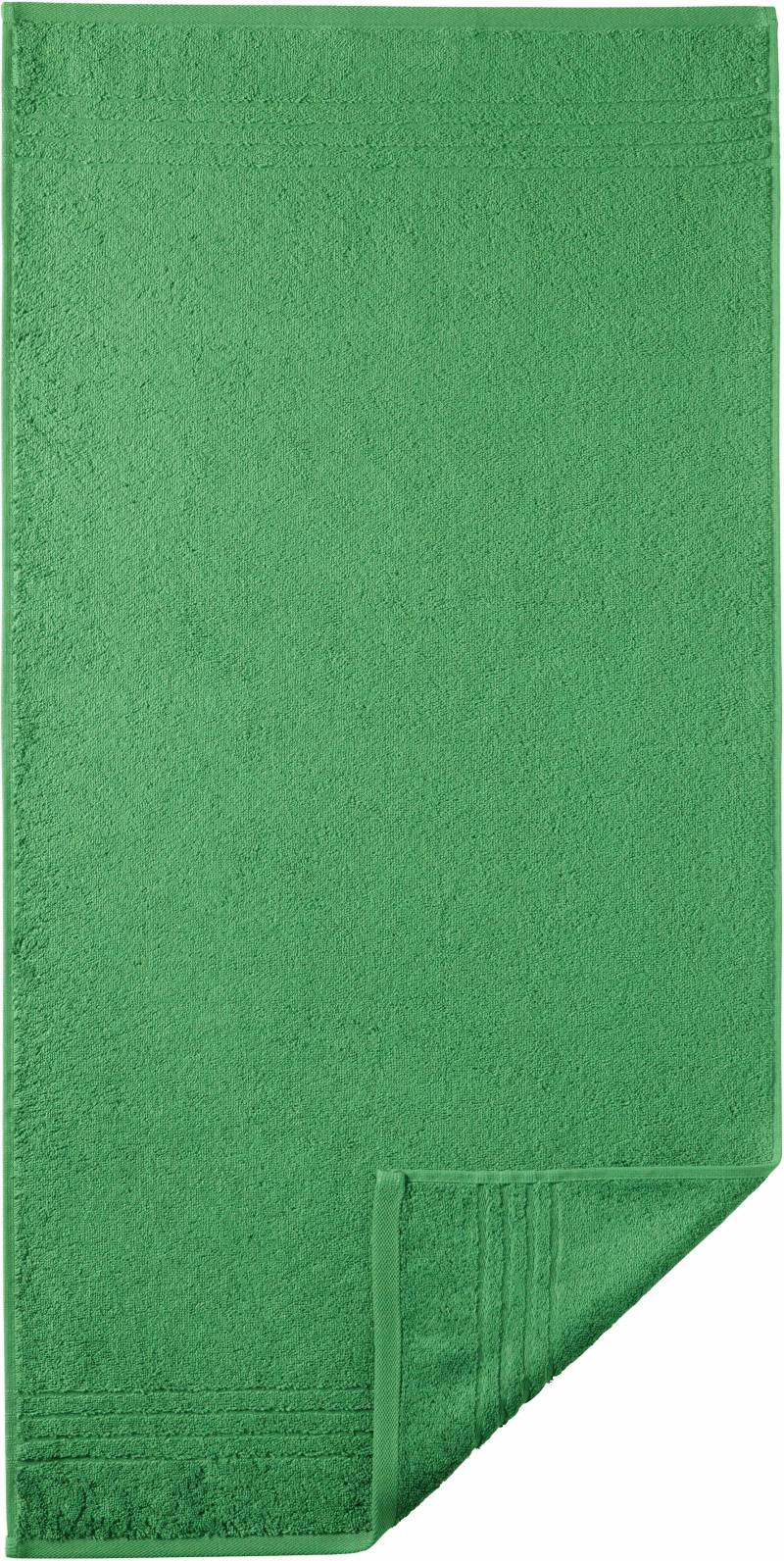 Egeria Badetücher "Madison", (1 St., Badetuch 70 x 140 cm), Uni-Programm mit Streifenbordüre, reine Baumwolle von Egeria