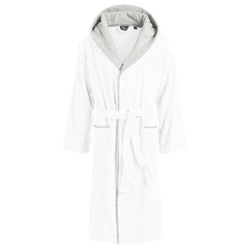 Egeria Cairo 2 - Traje de baño Con Capucha para Mujer y Hombre Blanco/gris XL von Egeria