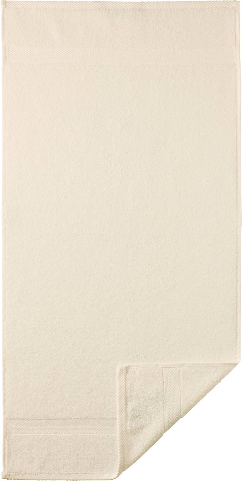 Egeria Handtücher "Diamant", (2 St., 2er Set Handtücher 50 x 100 cm), Uni Programm mit schmaler Bordüre, 100 % Baumwolle von Egeria