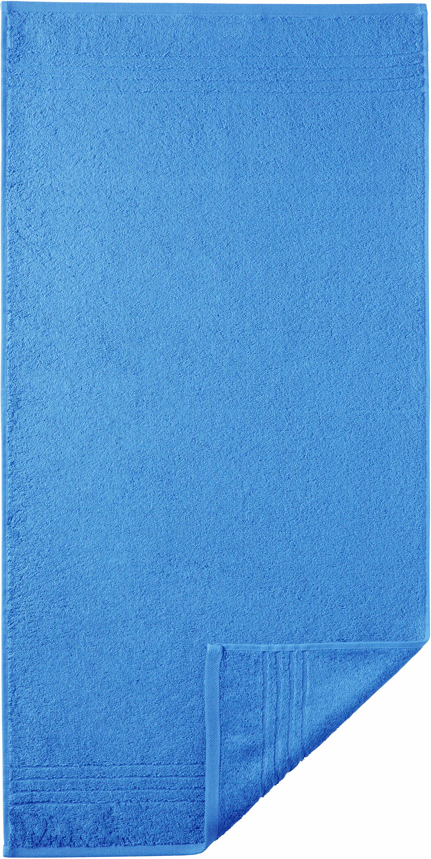 Egeria Handtücher "Madison", (2 St., 2er Set Handtücher 50 x 100 cm), Uni-Programm mit Streifenbordüre, reine Baumwolle von Egeria